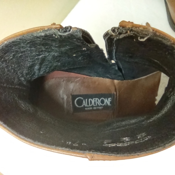 Vera Gomma Calderone Leather Boots Made in Italy Size 36 - Picture 5 of 12